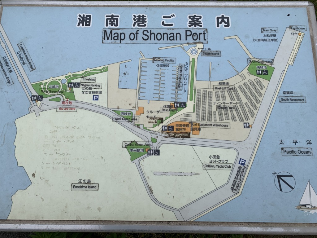 湘南港のマップ